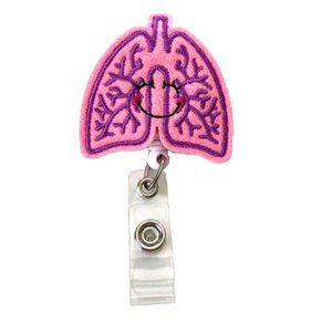 Happy Lung Badge Reel Holder